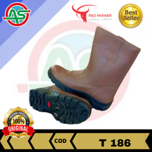 sepatu safety red parker T 186